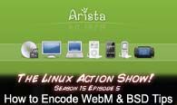 How to Encode WebM & BSD Tips | LAS | s15e05